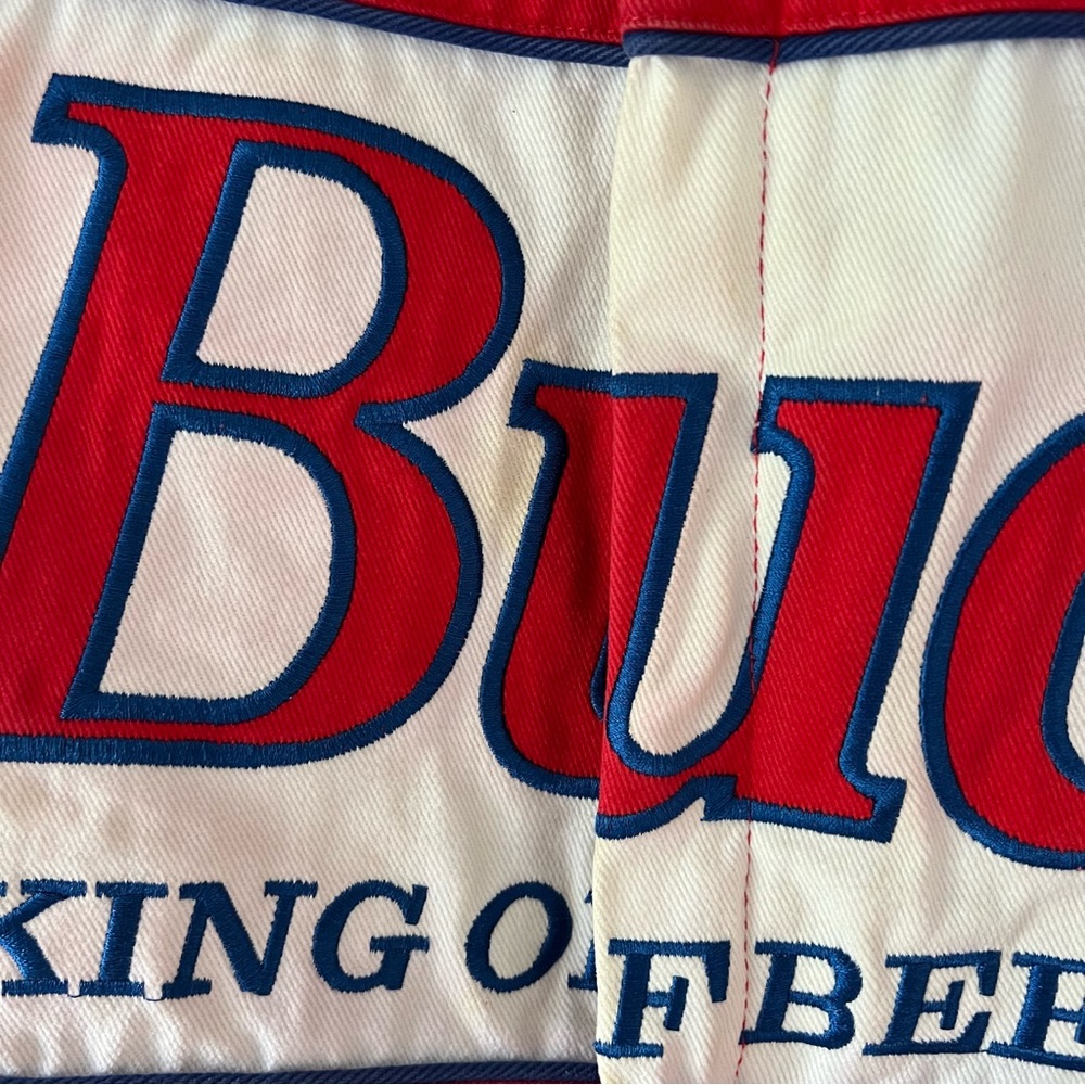 Vintage Budweiser Racing Jacket 90s NASCAR - Picture 11 of 13